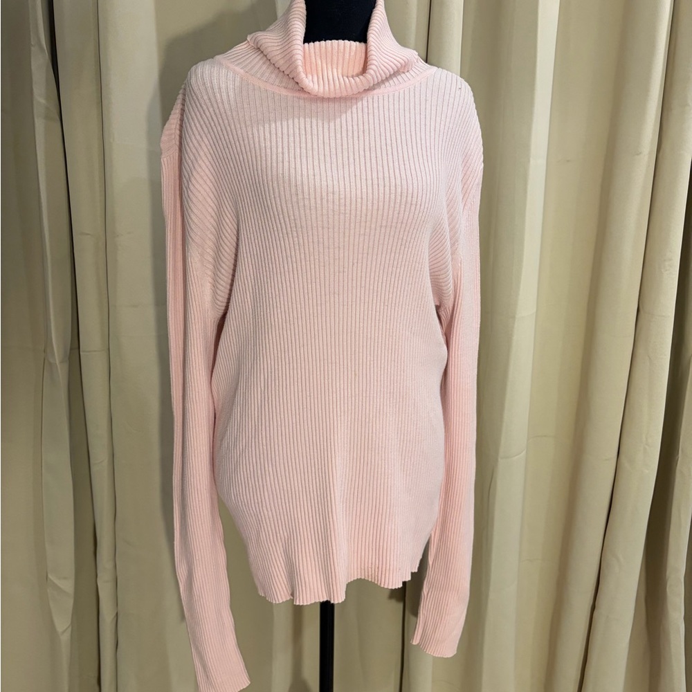 St. John's Bay Light Pink Cowl Neck Sweater